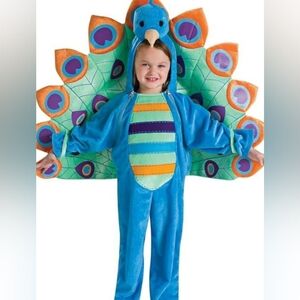 Rubie's Vibrant Peacock Newborn Costume - Blue, Green, Orange
